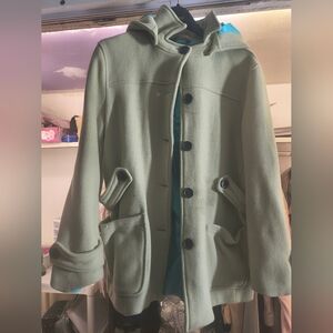 Gap Wool Blend Hooded Peacoat Women's Size XL